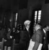Fernand Braudel nel Salone comunale per l'inaugurazione dell...
