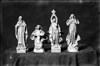 Quattro sculture raffiguranti figure sacre