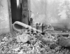 Edificio danneggiato da un'esplosione a Stromboli