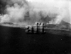 Eruzione dell'Etna del 1928 : la colata lavica che fuoriesce...