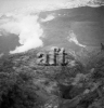 Eruzione dell'Etna del 1947 : fumarole lungo la fessura erut...