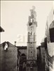 Il campanile del Duomo di San Matteo ad Asiago dopo il bomba...